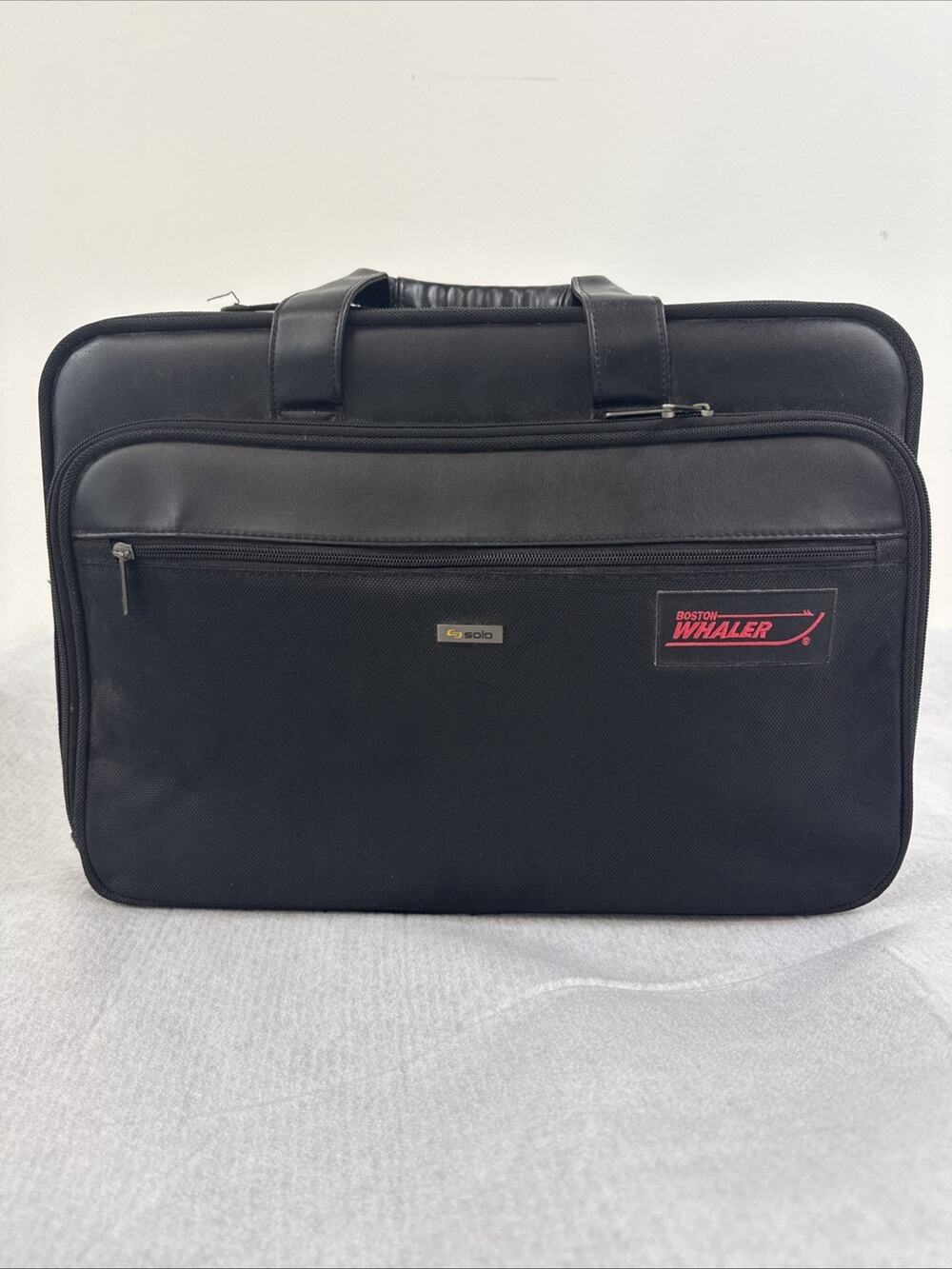 Solo SmartStrap Classic Collection 16" Laptop Briefcase Boston Whaler Logo Bag